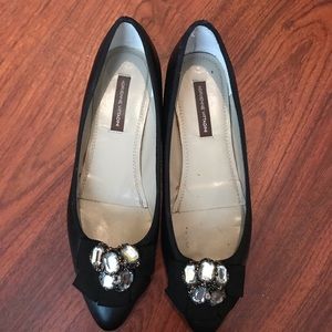 Adrienne Vittadini Cointreau Black Almond Toe 9